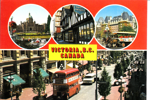 Vintage Postcard Victoria, BC, Canada 