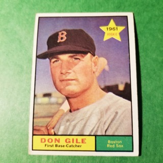 1961 - TOPPS BASEBALL CARD NO. 236 - DON GILE ROOKIE - RED SOX