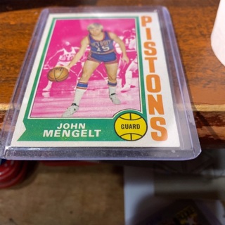 1974 topps John menglet basketball card 