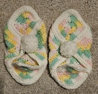 Homemade Crochet Bedroom Slippers