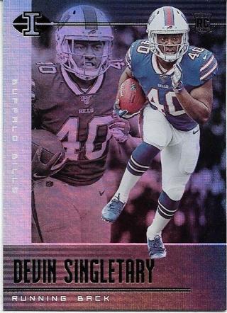 2019 ILLUSIONS DEVIN SINGLETARY HOLO ROOKIE CARD