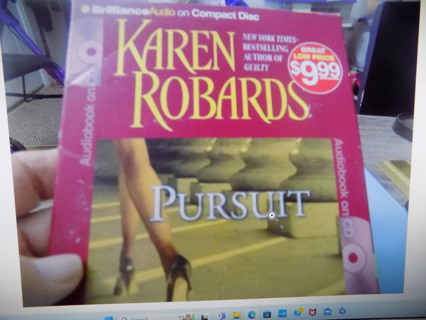 Audio Book on compact disk Pursuit by Karen Robards like new conditon