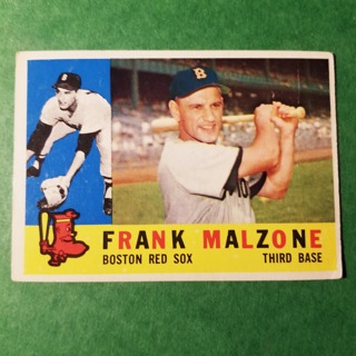 1960 - TOPPS EXMT - NRMT BASEBALL - CARD NO. 310 - FRANK MALZONE - RED SOX