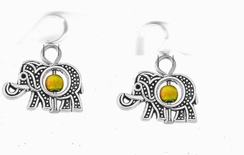 SP Yellow Turquoise Elephant Earrings (PLEASE READ DESCRIPTION