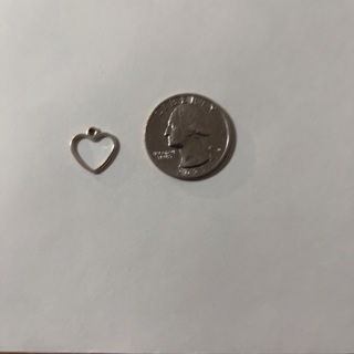 Hollow Heart Charm 