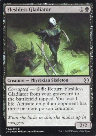 MTG Fleshless Gladiator (094) Foil- Phyrexia All Will Be One