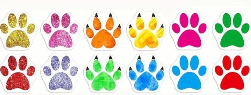 ⭐NEW⭐(12) PAWS multicolored stickers BNWOT.