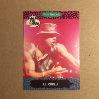 1991 ProSet Super MusiCards Yo! MTV RAPS | L.L. COOL J | Card # 44