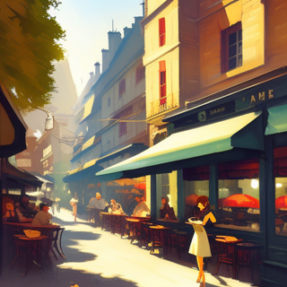 Listia Digital Collectible: Sidewalk Cafes in France