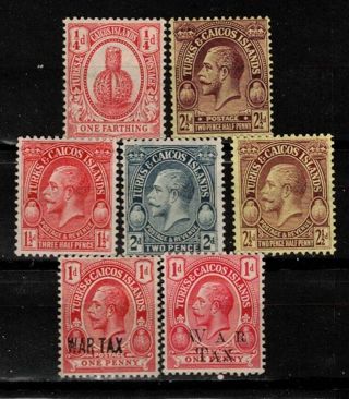 Turks & Caicos Early Stamps Unused