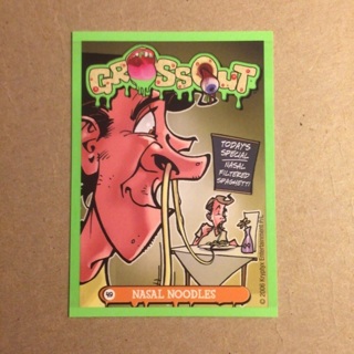 2006 Upper Deck Grossout Trading Card | NASAL NOODLES | Card # 49