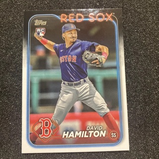 David Hamilton (RC) 2024 Topps Series 1 #202 Rookie Card - Boston Red Sox