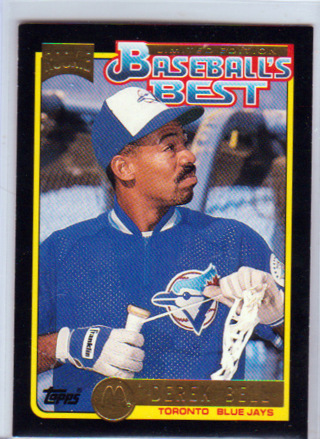 Derek Bell 1992 Topps McDonald's ROOKIE Baseball Card #36, Toronto Blue Jays