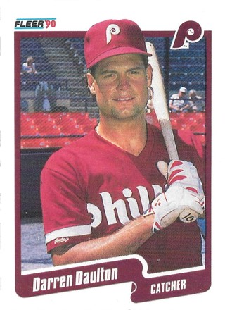 1990 Fleer #555 Darren Daulton Philadelphia Phillies