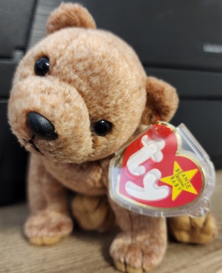 NEW - TY Beanie Baby Bear - "Pecan"