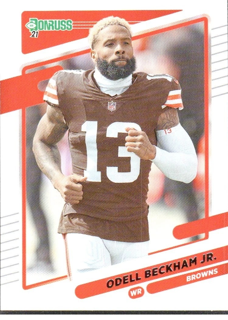 FREE: 2021 Donruss #198b Odell Beckham Jr. No Helmet