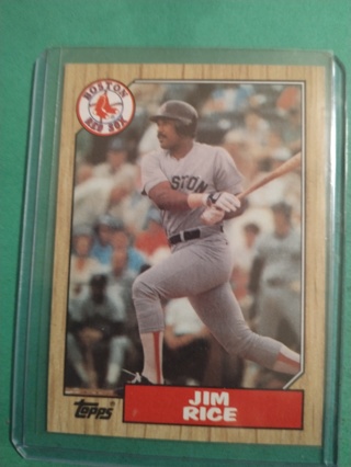 jim rice baseball card free shipping