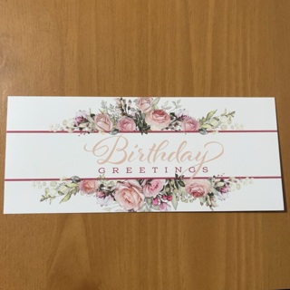 Birthday Greetings Card 