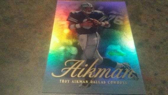 2000 FLEER SHOWCASE TROY AIKMAN DALLAS COWBOYS FOOTBALL CARD# 10