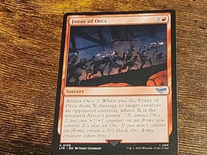 Magic the gathering mtg Foray of Orcs Lord of the rings