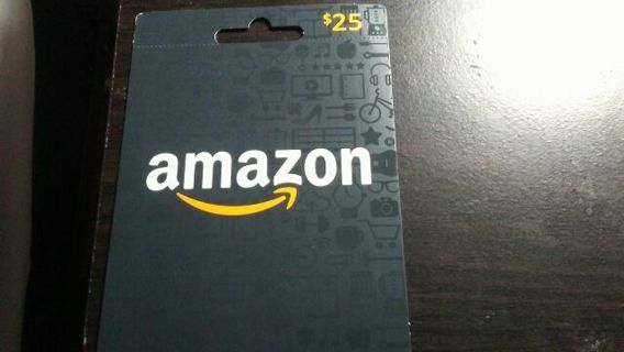 $25 AMAZON GIFT CARD. DIGITAL DELIVERY. WINNER GETS THE GIFT CODE.