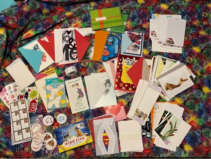 Gift card lot, stickers, printable pictures 