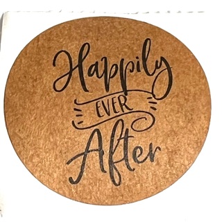 Happily Ever After Round Kraft Stickers 