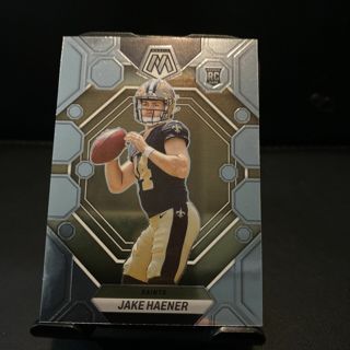 2023 Panini Mosaic #325 Jake Haener Rookie Silver Prizm Saints RC