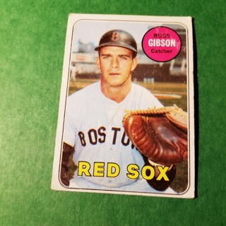 1969 - TOPPS EXMT - NRMT BASEBALL - CARD NO. 89 -  RUSS GIBSON  - RED SOX