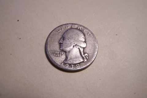 Silver 1938-S Washington Quarter