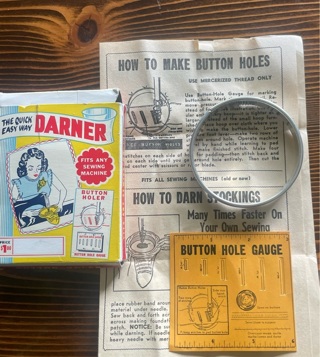 Vintage Darner bottom holer (fits any sewing machine