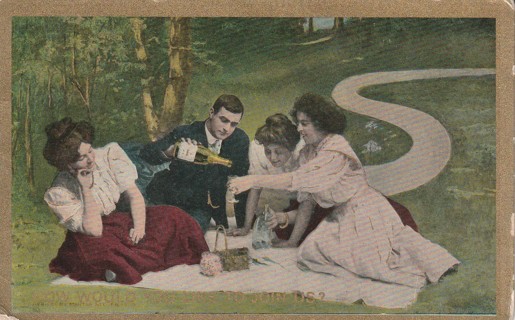 Vintage Used Postcard: Pre Linen: How Would You Like To Join Us?