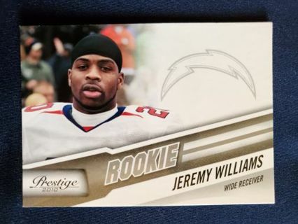 2010 Panini Prestige Rookie Jeremy Williams