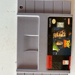 Toy Story SNES video cartridge