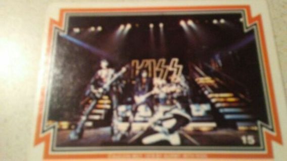 1978 ORIGINAL KISS AUCOIN PAUL/GENE TRADING CARD# 15