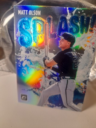 2022 Matt Olsen Donruss Optic Chrome Refractor Splash Athletics