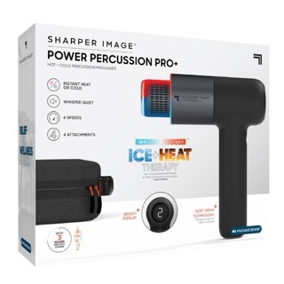 Sharper Image Power Percussion Pro+ Hot + Cold Percussion Massager