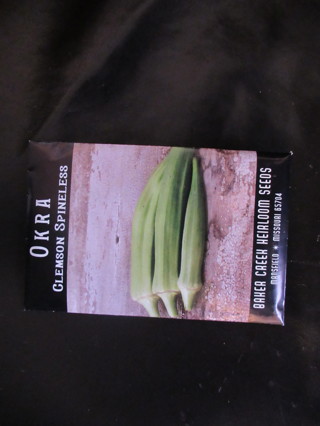 New in Package "OKRA"   HEIRLOOM seeds!