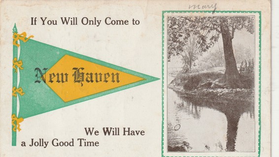 Vintage Used Postcard: (e): 1913 New Haven, IN