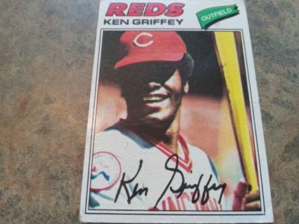 1977 TOPPS KEN GRIFFEY SR. CINCINNATI REDS BASEBALL CARD# 320