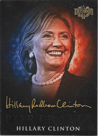 2016 Decision 2016 Candidate Portraits #CP9 Hillary Clinton