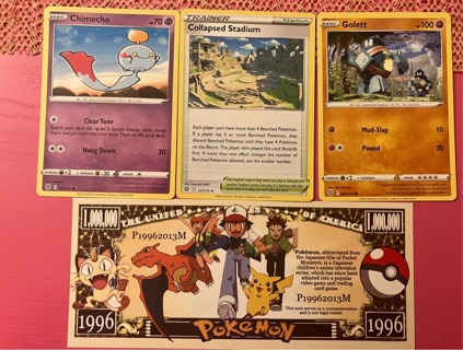 3 Pokémon card plus Novelty Bill (6)