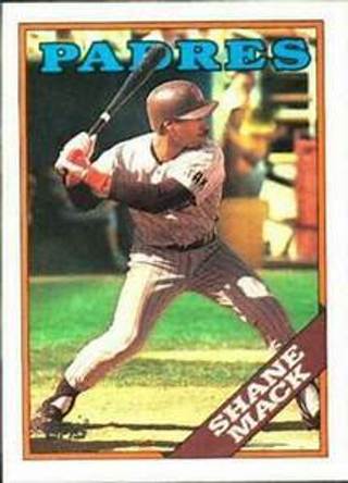 Shane Mack 1988 Topps San Diego Padres