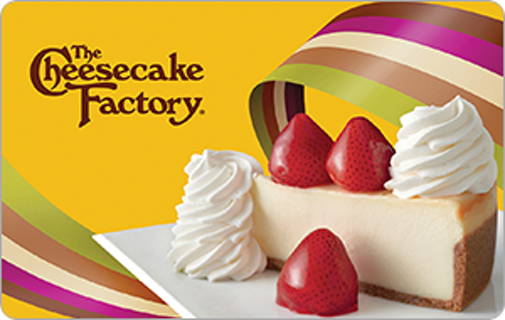 The Cheesecake Factory $5 ecard gift card