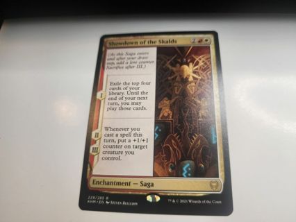 Magic the gathering mtg Showdown of the Skalds rare card Kaldheim