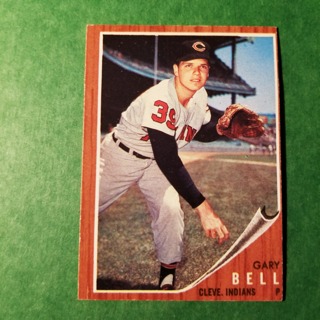 1962 - TOPPS EXMT - NRMT BASEBALL - CARD NO. 273 - GARY BELL- INDIANS