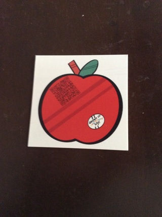 Fruitstandny apple sticker