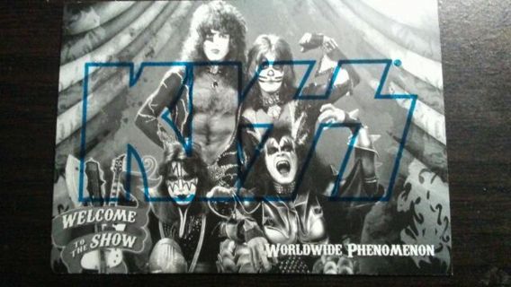 2009 KISS 360/ PRESSPASS- WELCOME TO THE SHOW- WORLDWIDE PHENOMENON BLUE EDITION TRADING CARD# 72