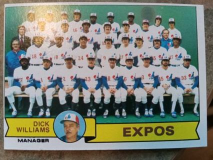 1979 TOPPS MONTREAL EXPOS TEAM PHOTO CARD# 606