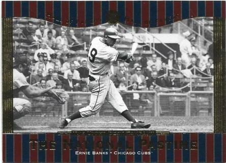 2001 UPPER DECK ERNIE BANKS HALL OF FAMERS CARD